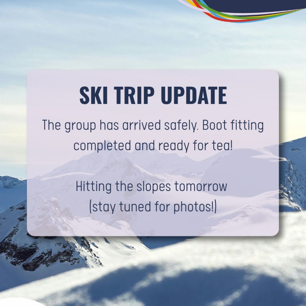 Ken Stimpson Academy - Ski Trip Update