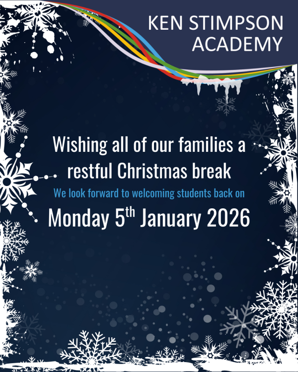 Graphic wishing our families a restful Christmas break