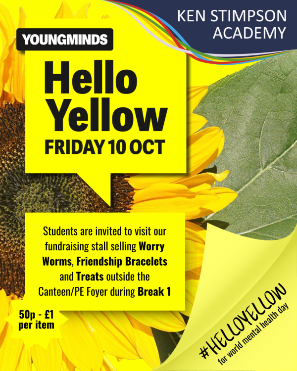 Hello Yellow poster with the details from the post